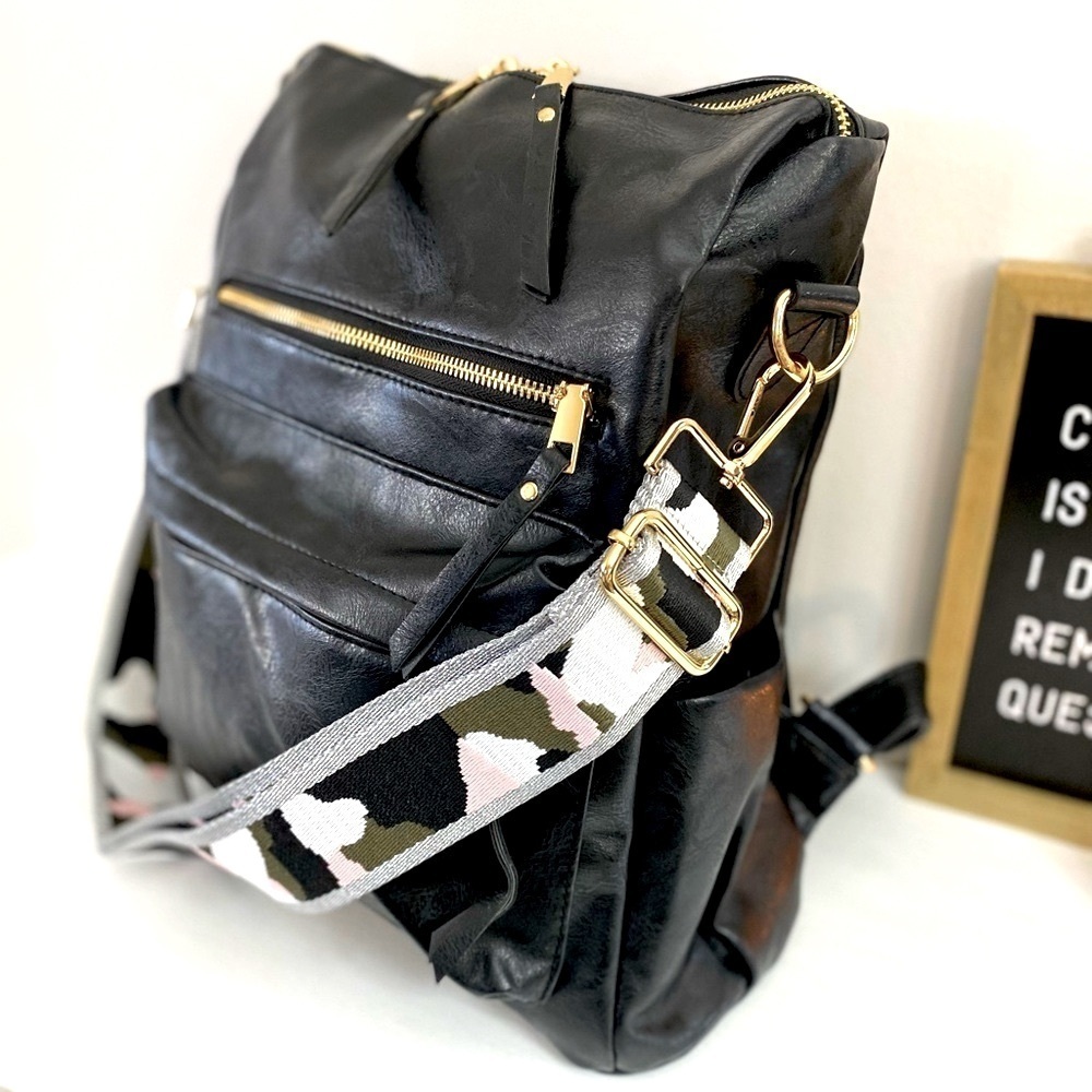BRAND NEW Grey Camo Crossbody Strap 🖤💚 ~BAG NOT INCLUDED~ - Picture 2 of 6